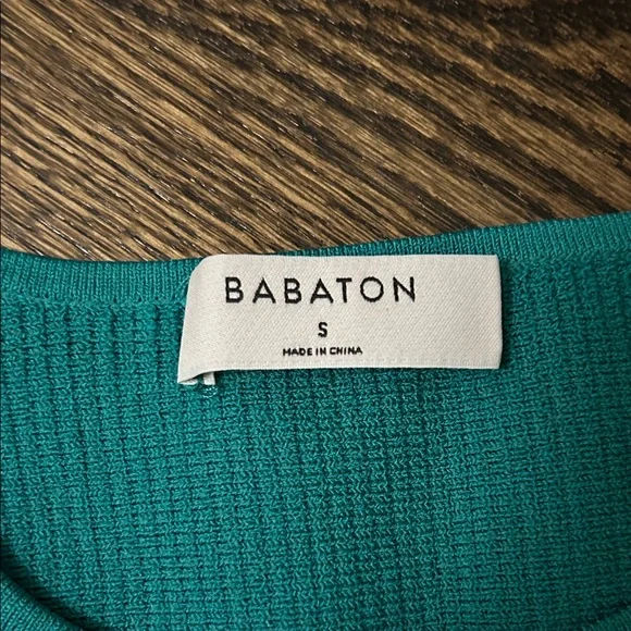 Babaton Turquoise Ribbed Tank Top - Picture 3 of 3
